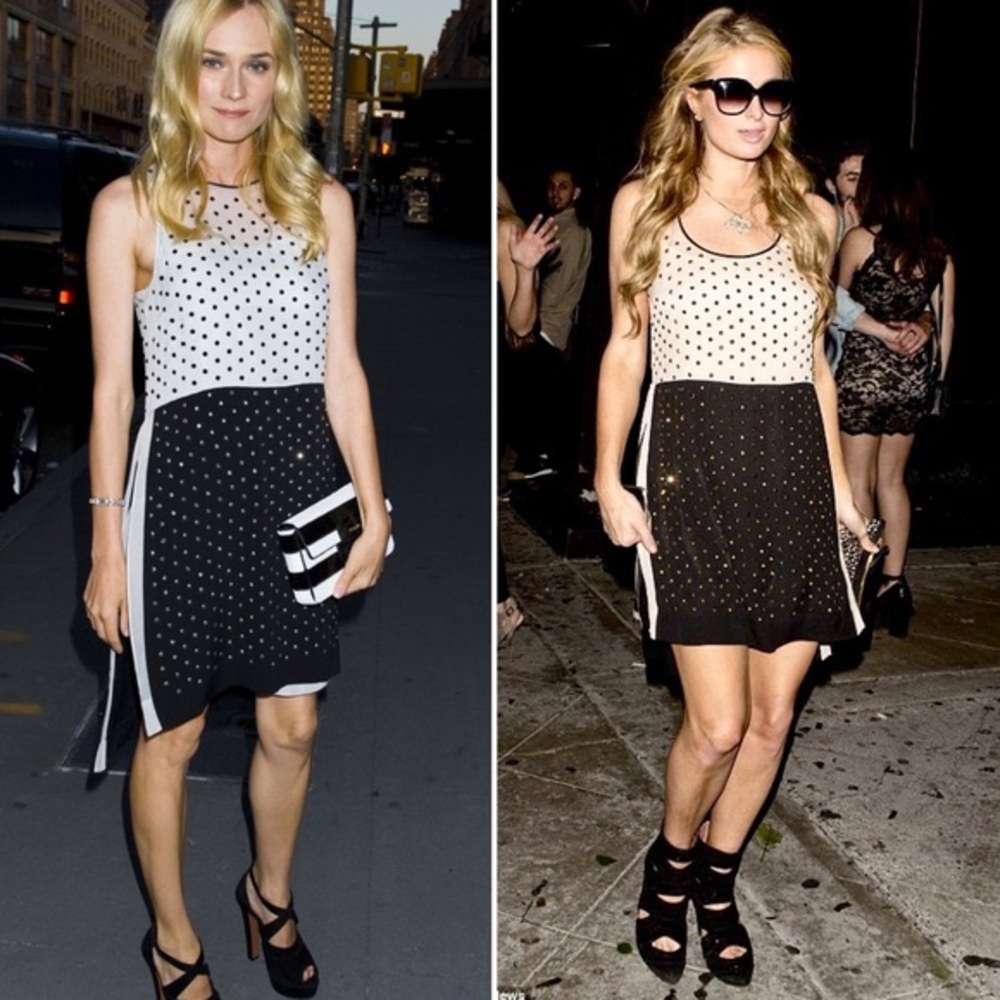 Diane Von Furstenberg Abrielle Crystal Scoop Dress